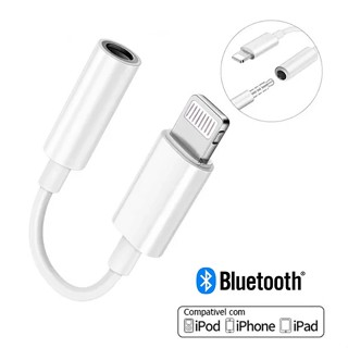 Adaptador P2 Para iPhone Fone de Ouvido P2 Lightning Ios 3,5mm