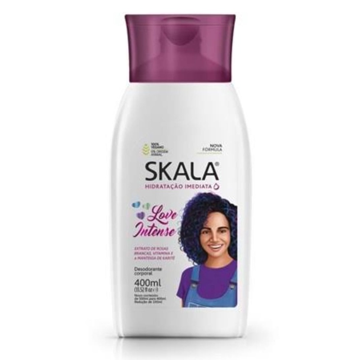 Hidratante Corporal Skala Love Intense 400ml Estimula o Colágeno e Elastina 100% Vegano