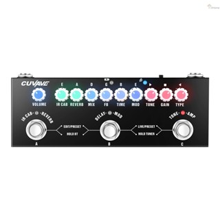 CUVAVE CUBE BABY Portátil Multifuncional Guitarra Elétrica Pedal De Efeito Combinado Com Reprodução De Música Sem Fio Função De Interface De Áudio De Gravação Telefônica