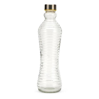 Garrafa de vidro transparente 1,0 Litro tampa inox em Oferta na Shopee