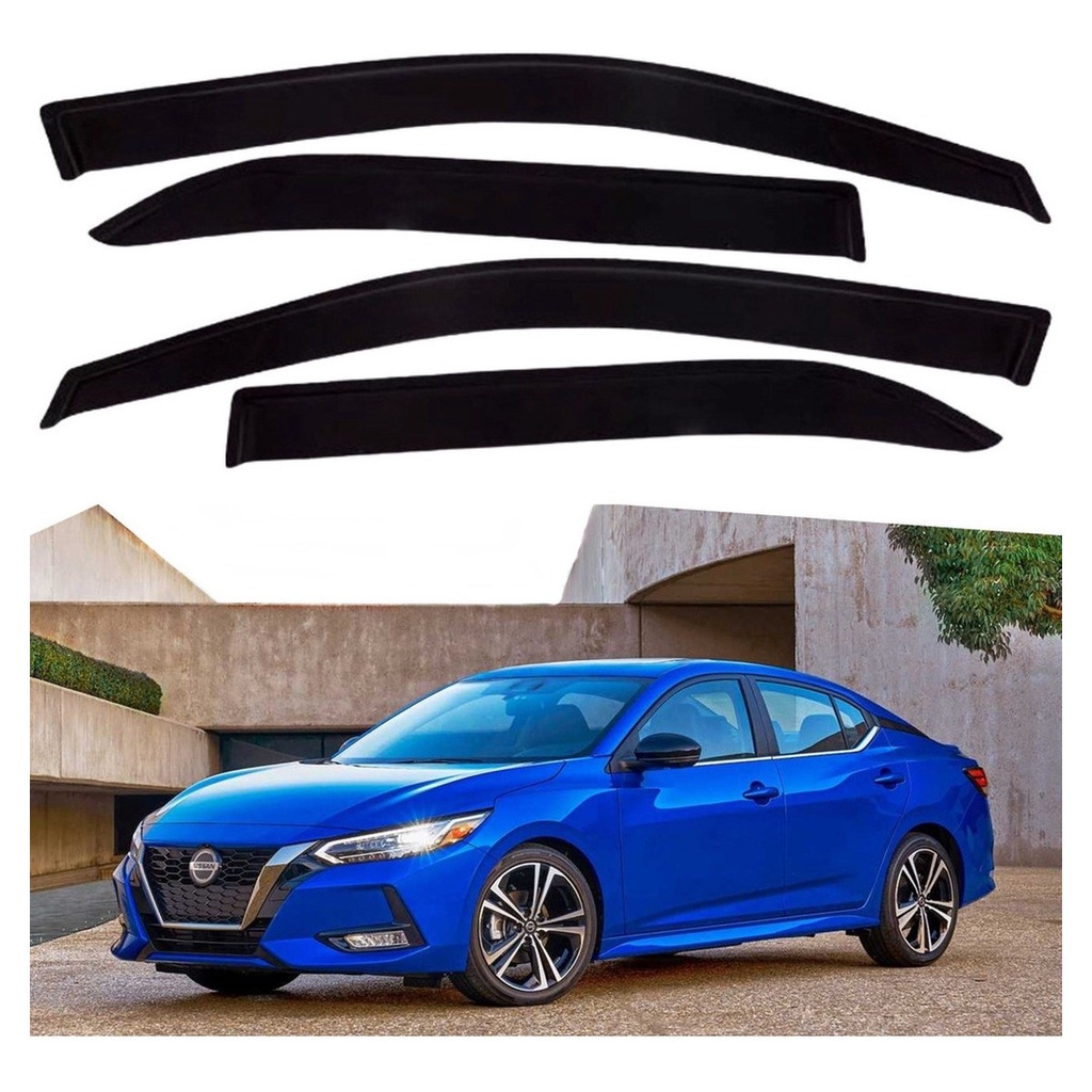 Calha De Chuva Defletor Sentra 2014 A 2020 4 Portas Fume Ecoflex 18.008A