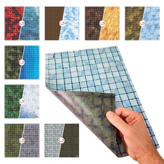 Grid de Batalha Terreno - Dupla Face - 29x41cm - RPG em Oferta na Shopee