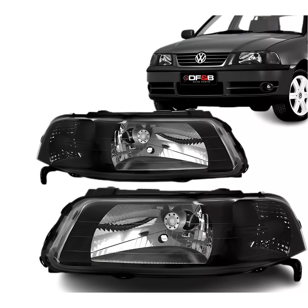 Farol gol g3 Máscara Negra Foco Simples 199 a 2005
