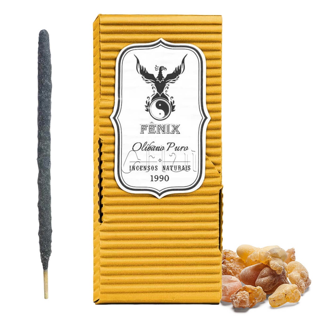 Incenso Natural Fênix de Olíbano Puro - Elevação Espiritual - Artesanal em Oferta na Shopee