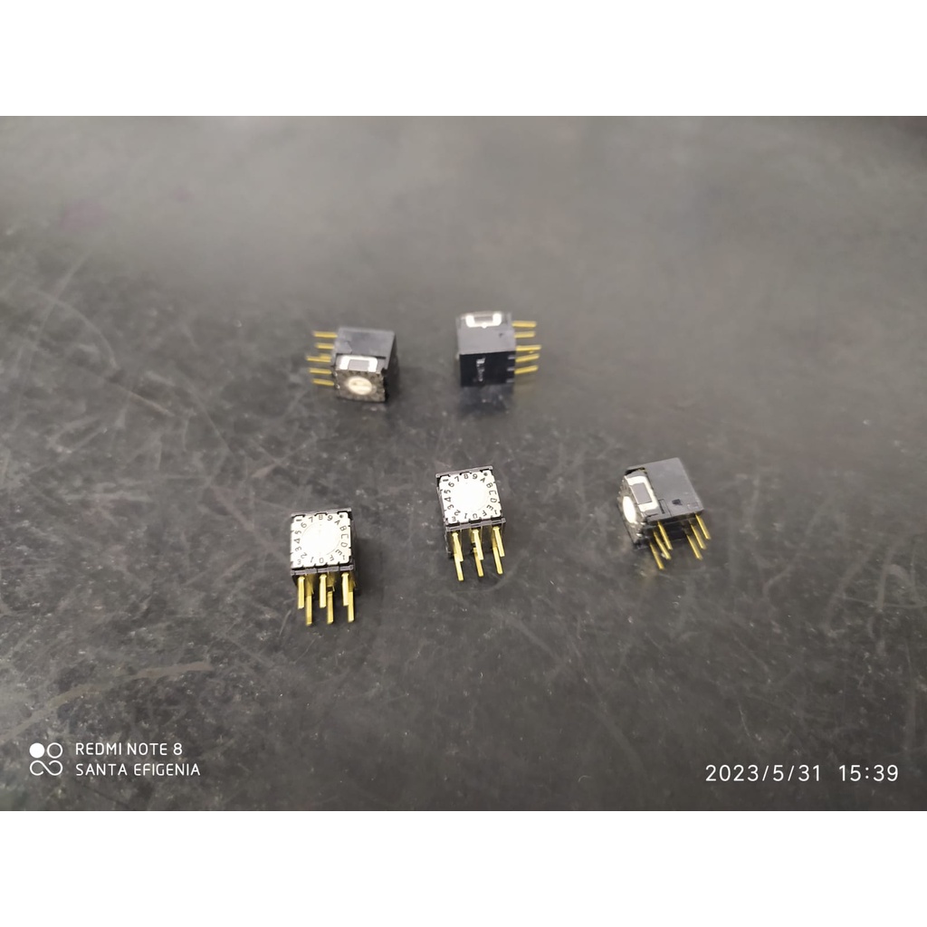 2x Chave Rotativa 7mm 16 Posições S-7071ec Nidec