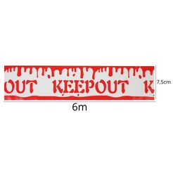 Faixa Decorativa Halloween - Cena do Crime KeepOut - Vermelho - 01 unidade - Cromus - Rizzo