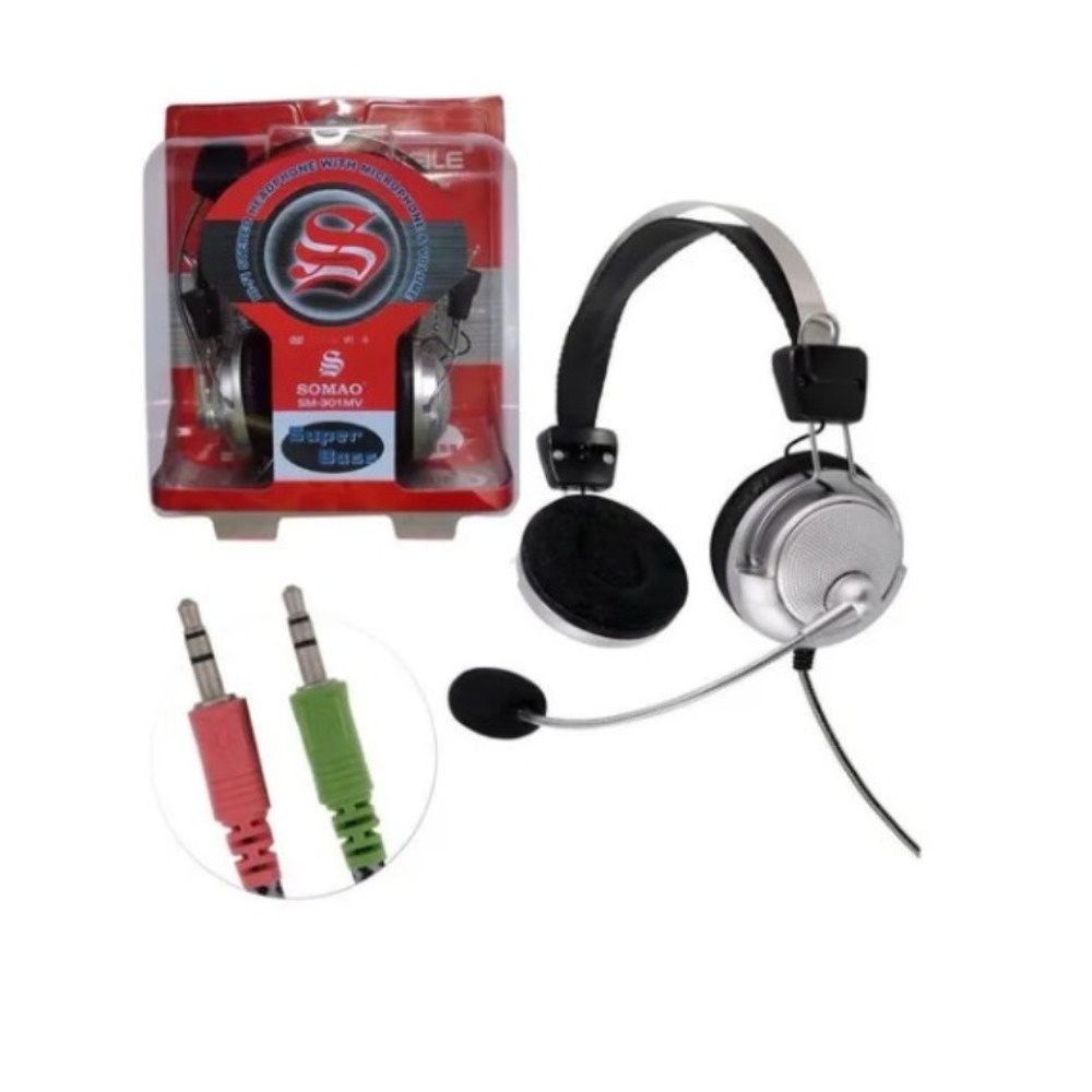 Fone Com Microfone Gamer Headset Super Bass Com Microfone JorgeStore