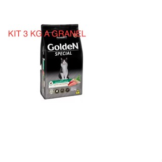 Kit 3 Kg Ração A Granel Golden Special Gatos Castrados Frango E Carne