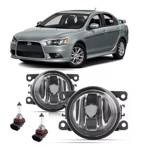 Par Farol De Milha Mitsubishi Lancer GT 2012 2013 2014 2015 2016 2017 2018 2019 + Lâmpada