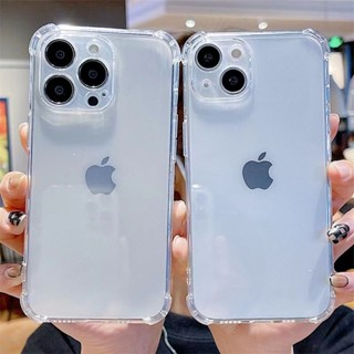 Capa De Silicone Transparente À Prova De Choque De Luxo Para iPhone 15 14 13 12 11 Pro Max 14 15 Plus X XS XR 8 7 6 6s SE
