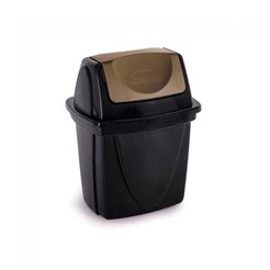 Cesto de lixo plást Preto basculante 3484 6,5 Litros Plasútil