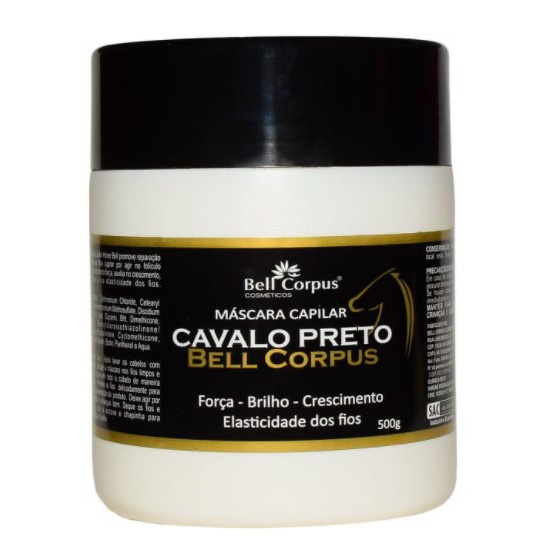 Máscara Hidratação e tratamento Capilar Cavalo Preto 500G - Bell Corpus - 1 unidade em Oferta na Shopee