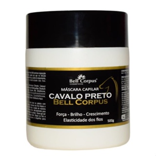 Máscara Hidratação e tratamento Capilar Cavalo Preto 500G - Bell Corpus - 1 unidade em Oferta na Shopee