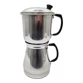 Cafeteira Aluminio Extra Forte Cafeteira Econômica Manual Prata Italiana