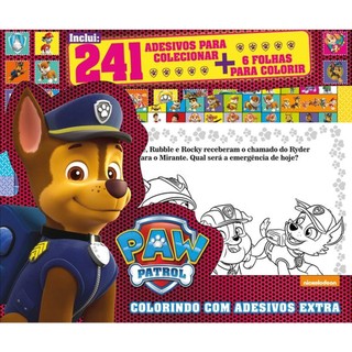 Patrulha Canina Colorindo com Adesivos Extra em Oferta na Shopee