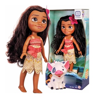Brinquedo Boneca Princesa Moana 36cm e Porquinho Pua 8cm Disney em Plástico Vinil +3 Anos Cotiplas - 2600 em Oferta na Shopee