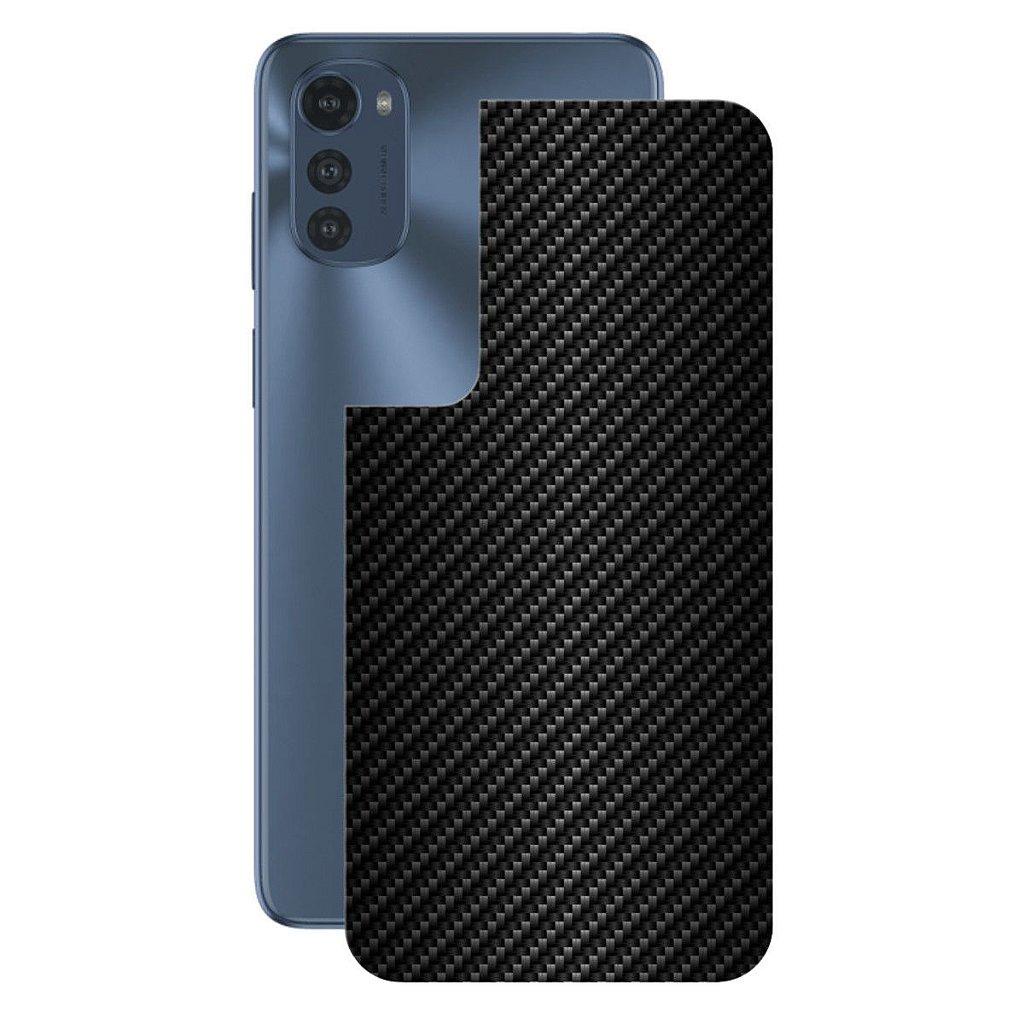 Película para Moto E32-Traseira Fibra Carbono Preta- Gshield em Oferta na Shopee