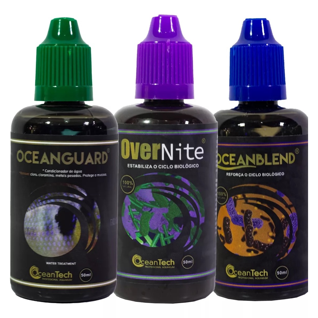 Kit Ocean Guard 50ml + Over Nite 50ml + Ocean Blend 50ml