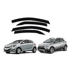 Calha de Chuva Defletor Slim Hyundai Hb20 Hatch 2013 a 2019 4 Portas Ecoflex