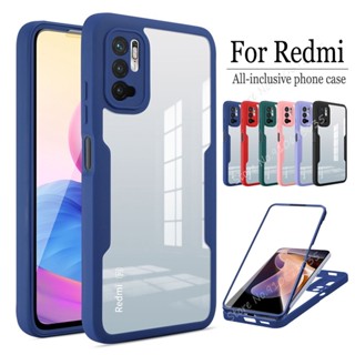 Capa Completa 360 Transparente Xiaomi Redmi Note 9s 9 10 11 12 Pro Max 10s 11s Frontal Flexível Caing À Prova De Choque