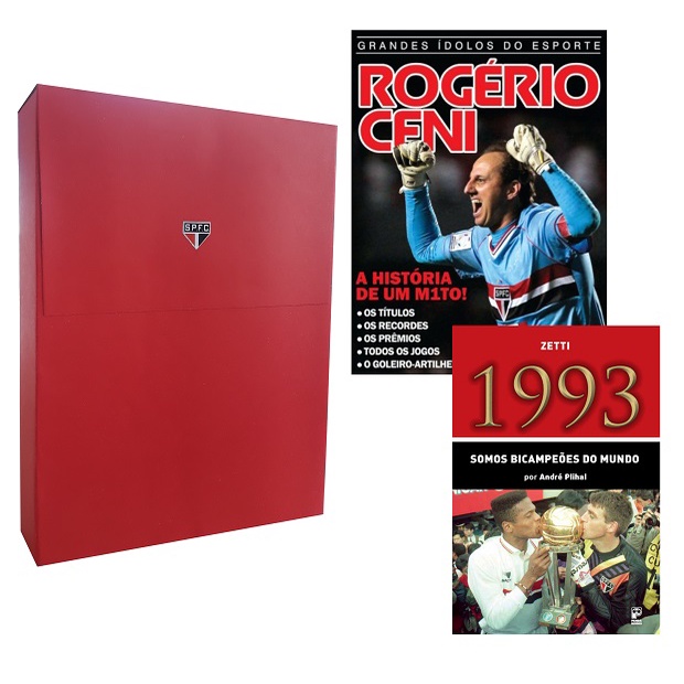 Box De Livros Presente São Paulo F.c Com Ídolos Do Tricolor Paulista