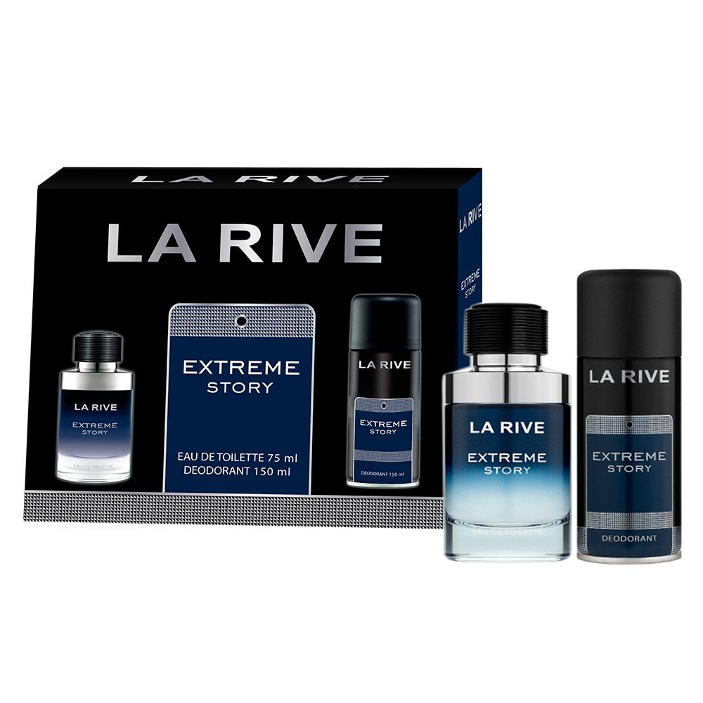 Kit La Rive Extreme Story EDT Perfume Masculino 75ml e Desodorante 150ml - Beauty