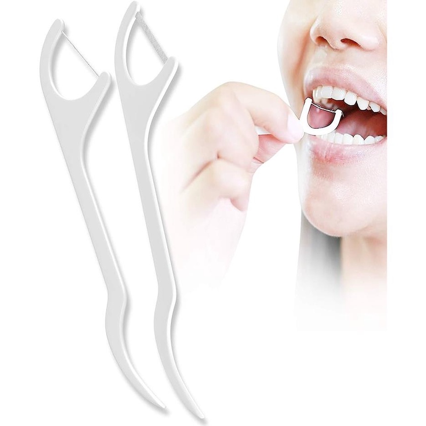 Fio Dental Palito P/ Higiene Bucal Descartavel Cx C/ 210 Pcs dentes palito flosser haste fio dental para dentes