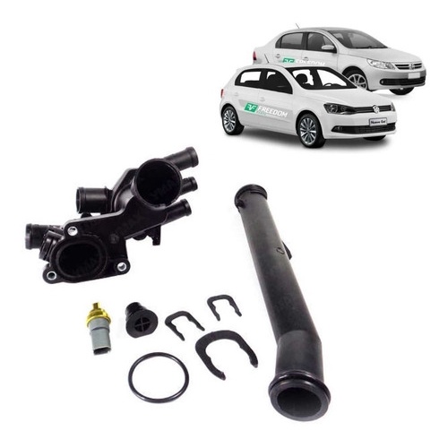 CARCAÇA DA VALVULA TESMOSTATICA VOLKSWAGEN GOL G5 VOYAGE SAVEIRO POLO CARCAÇA COMPLETA