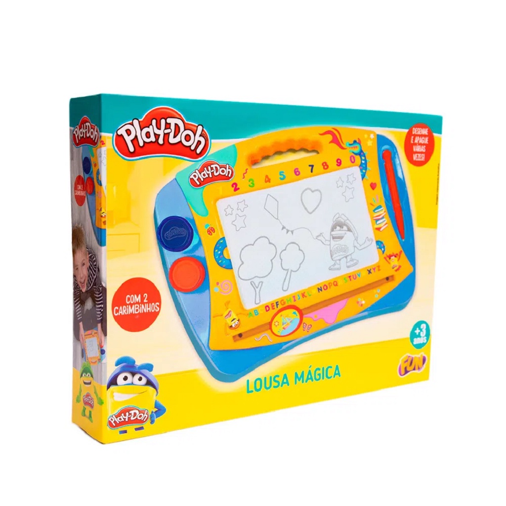 Play Doh Lousa Mágica Amarela com Vermelho F00007 - Fun em Oferta na Shopee