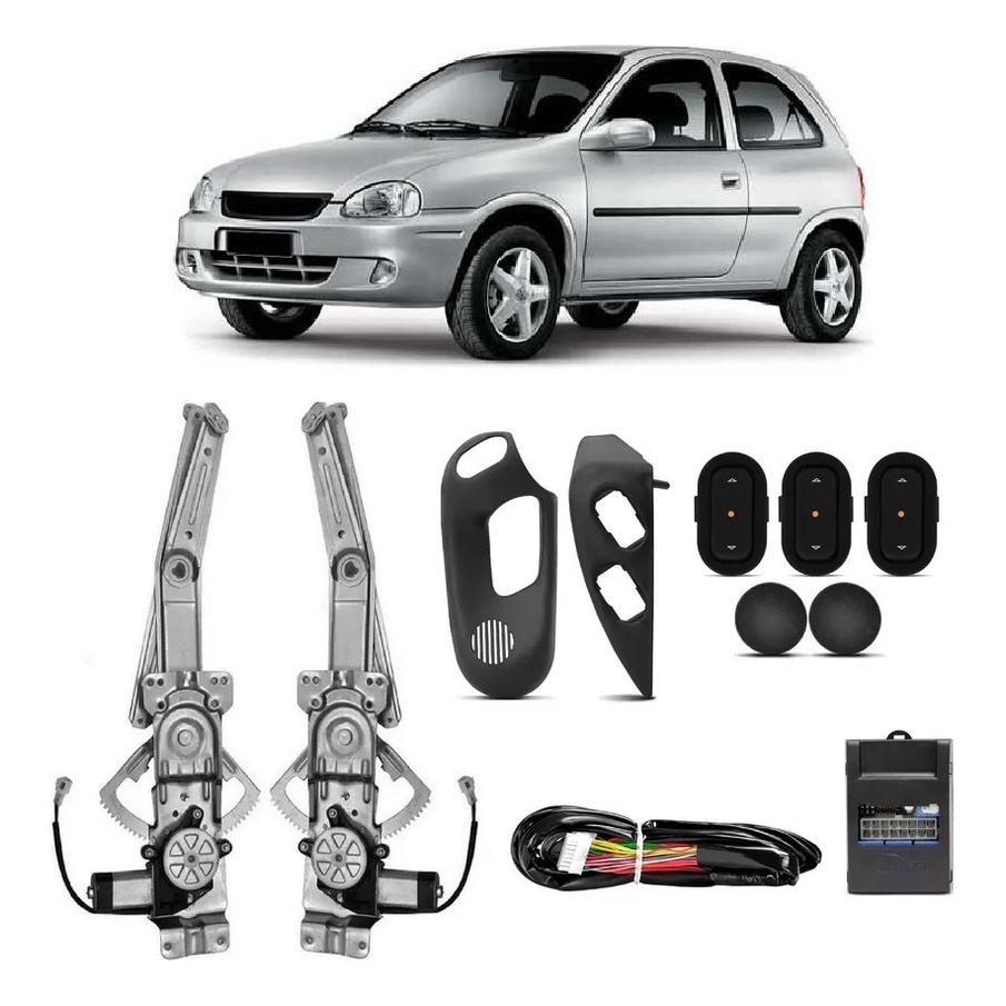 Kit De Vidro Eletrico Corsa Wind 2 Pts Sensorizado 1994 / 2002