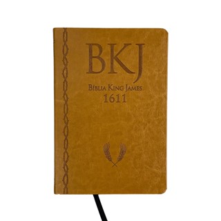 Bíblia King James 1611 Ultrafina Ampliada - BKJF - Capa PU Mostarda