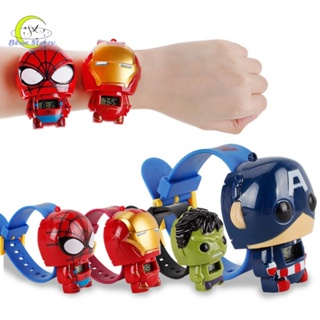 Relógio Super Herói Vingadores Desenho Capitão América Homem Aranha Eletrônico em Oferta na Shopee