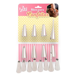Conjunto Kit 8 Bicos De Confeiteiro Utensílio Cozinha - UD548