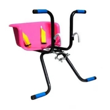 Cadeirinha Infantil Carona Crianças Dianteira Peixinho Para Bike Rosa
