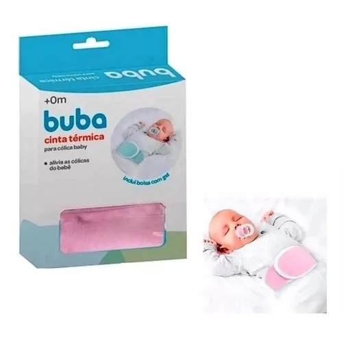 Cinta Térmica Para Cólica Buba 0+Meses Rosa - Buba