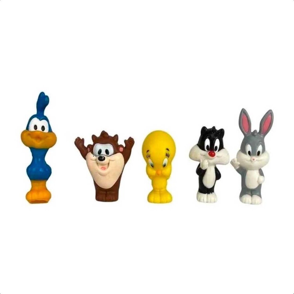 Dedoches Looney Tunes Lider Brinquedos Vinil Atóxico +3 anos 7 cm - 3053 em Oferta na Shopee