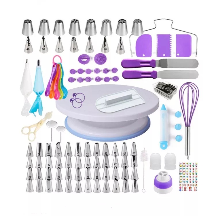 Kit Confeiteiro Completo Profissional Com Balarina Giratória Espatula Niveladora 137 peças em Oferta na Shopee