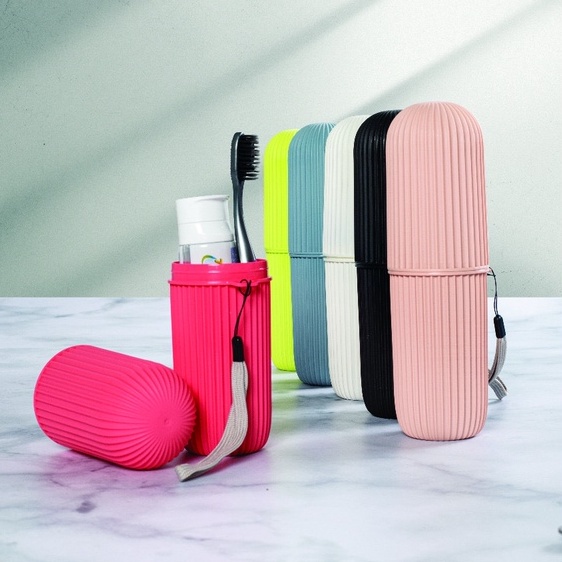 Estojo Multiuso Porta Escova De Dente Creme Dental Talheres