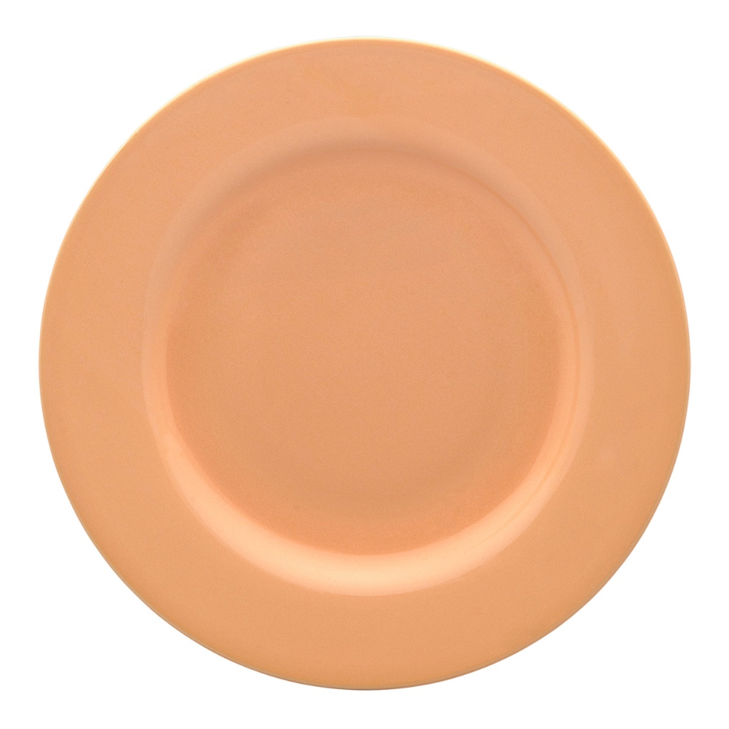 Prato Raso Flamingo Peach 28cm Oxford Porcelanas Laranja