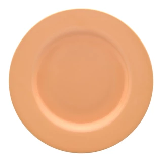 Prato Raso Flamingo Peach 28cm Oxford Porcelanas Laranja