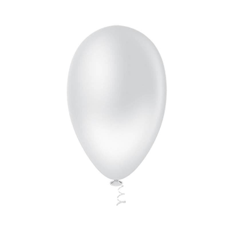 Bexiga branco número 7 Riberball 50unid Pic Pic - Home & Living
