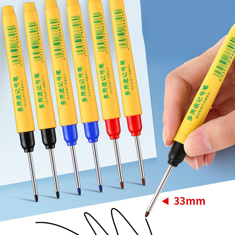 Caneta Marcadora Profissional De Cerâmica Para Banheiro De Azulejo De Boca Profunda Multifuncional Cabeça Longa Furo Profundo Universal Estendido