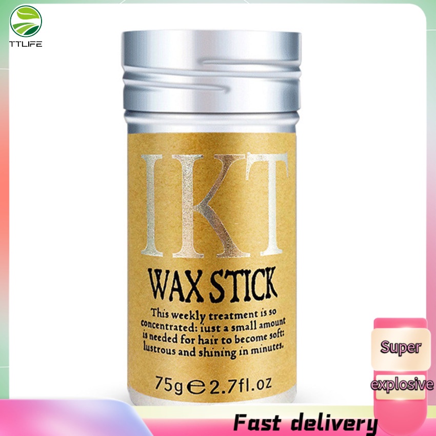 1Pc 2.7 OZ Styling Wax Stick Collection Coleção De Cera Para Cabelos Quebrados Artefato Profissional Homens E Mulheres Acessórios