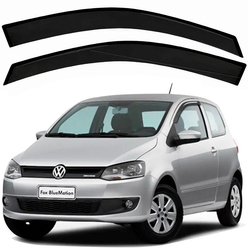 Calha De Chuva Defletor Vw Fox 2004 A 2016 2 Portas Fume Ecoflex 40.010A