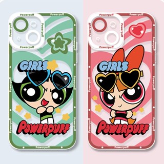 Estojo Para Samsung Galaxy S22 Ultra S20 S21 S10 Nota 10 Pro J4 J6 Plus 2018 J7 Prime On7 2016 Cute Cartoon Proteção Da Câmera À Prova De Choque A Capa Powerpuff Girls Clear TPU