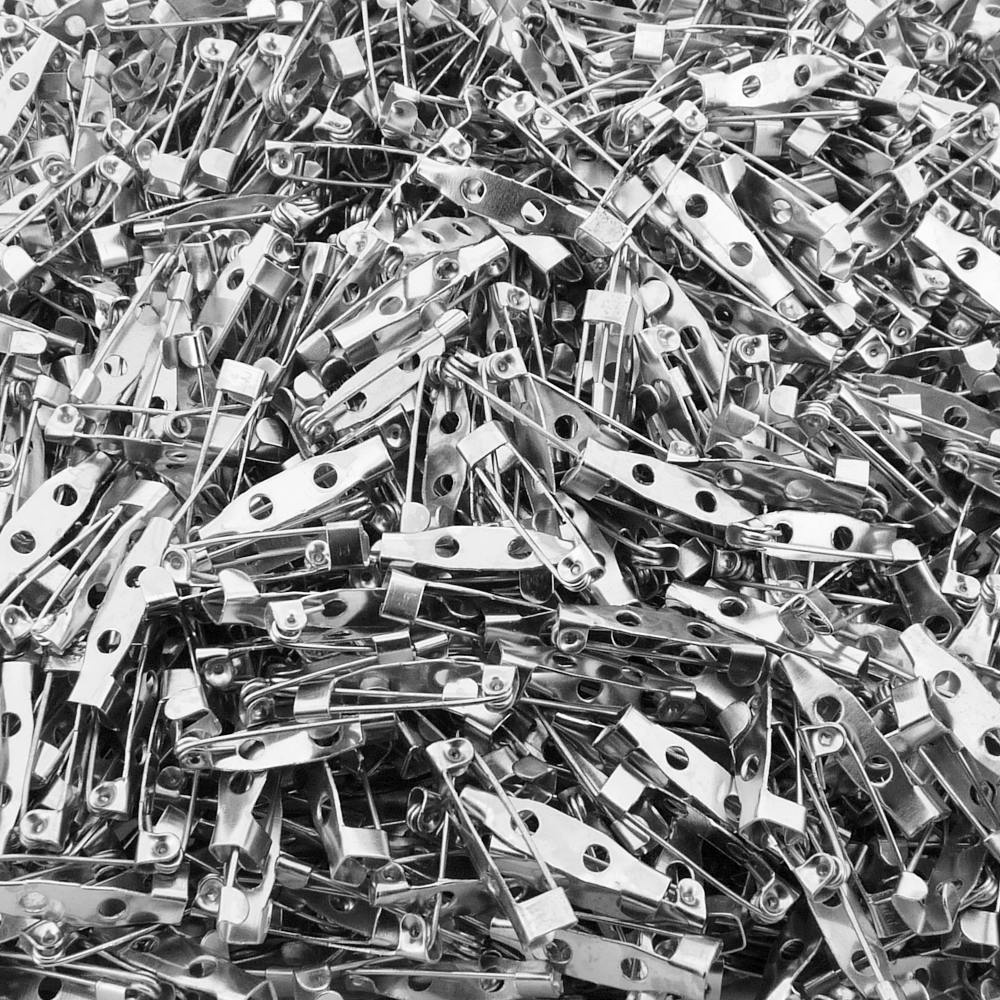 Base De Broche Para Artesanato - Níquel - Prata - 20mm - 100pçs em Oferta na Shopee