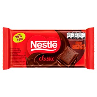 Chocolate Meio Amargo 40 por Cento Cacau Classic 80g