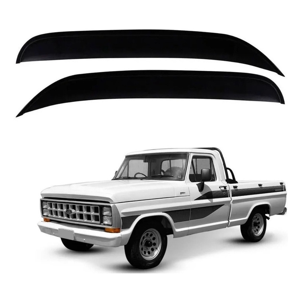 Calha De Chuva Defletor Ford F1000 1989 A 2005 2 Portas Fumê Tiger FD8642