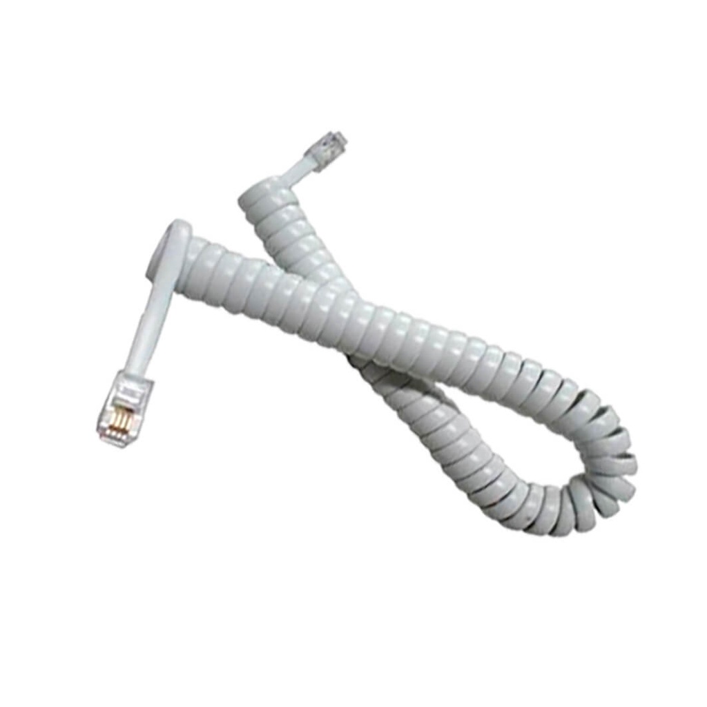 Cabo Telefone Espiralado Branco 1 Metro Original Connect Pro em Oferta na Shopee
