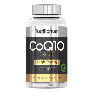 Coenzima Q10 Ubiquinona 60 Cápsulas COQ10 Gold Nutrilibrium em Oferta na Shopee